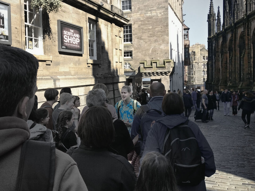 The Harry Potter tour on Edinburgh's Castlehill